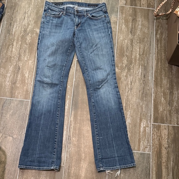 Citizens Of Humanity Low Rise Blue Boot Cut Jeans - Picture 1 of 12